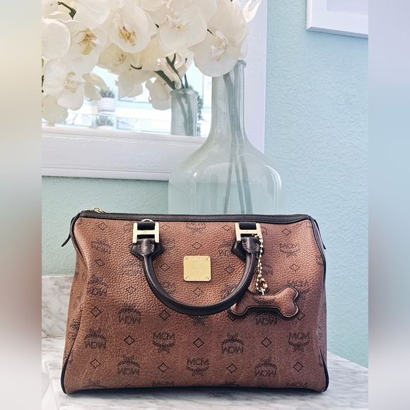 MCM Handbags - MCM Brown Satchel Bag